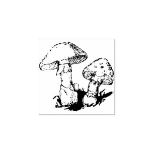 Mushroom Rubber Stamp