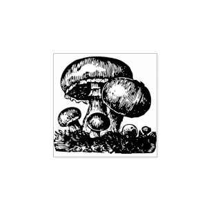Mushroom Rubber Stamp