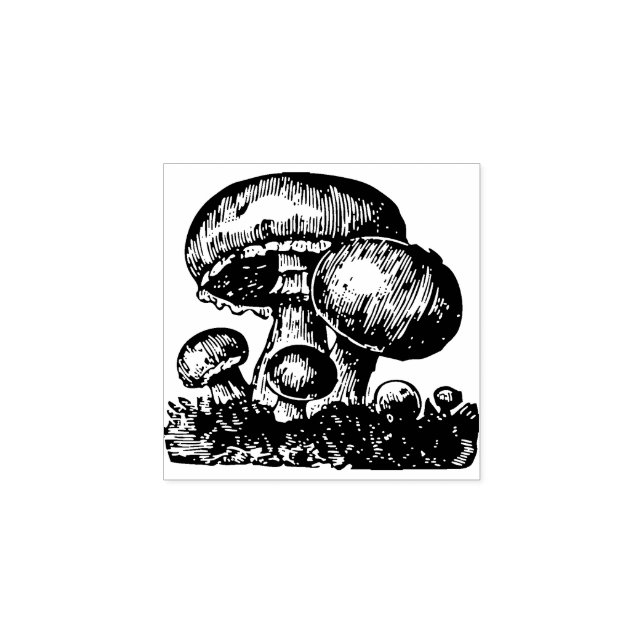 Mushroom Rubber Stamp (Imprint)