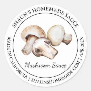 Mushroom Sauce Modern label