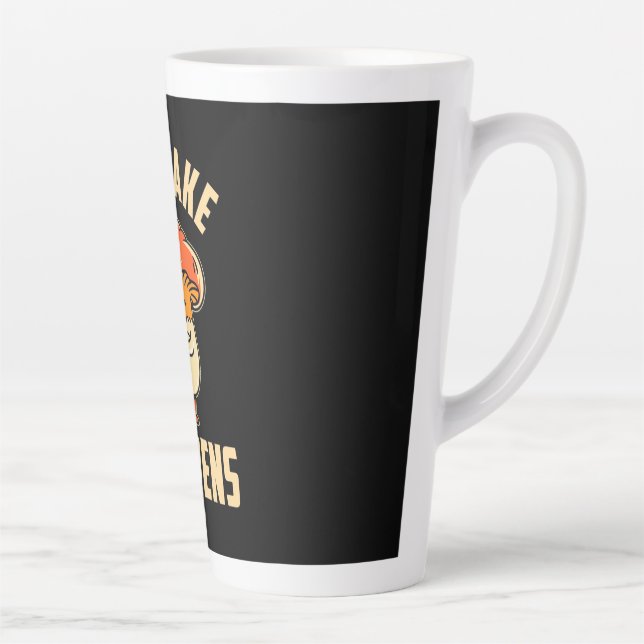 Mushroom Shiitake Happens Latte Mug (Right)