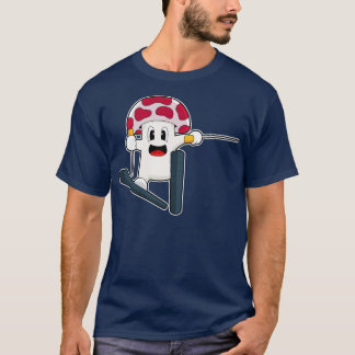 Mushroom Skier Ski Winter sports T-Shirt