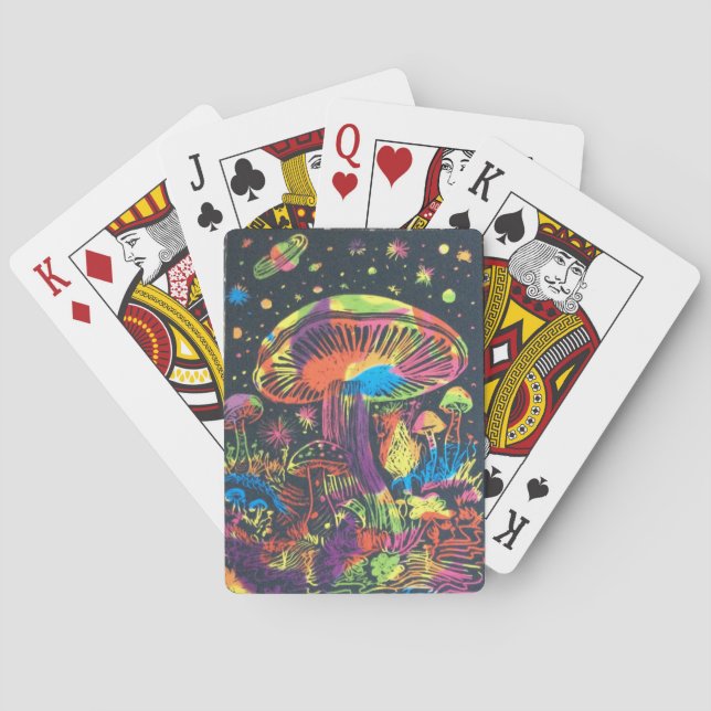 Mushroom Space Playing Cards (Back)