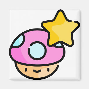 Mushroom Star Magnet