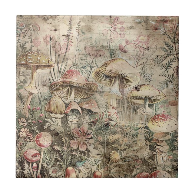 Mushroom Tile, Mystical Tile (Front)