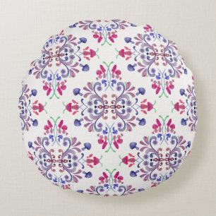 Mushroom Tile Round Pillow