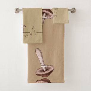 Mushroom towels with unique designs