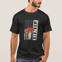 Mushroom USA Flag America Fungi Morels Hunter Myco