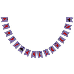 Mushroom Vampire Halloween Bunting Banner