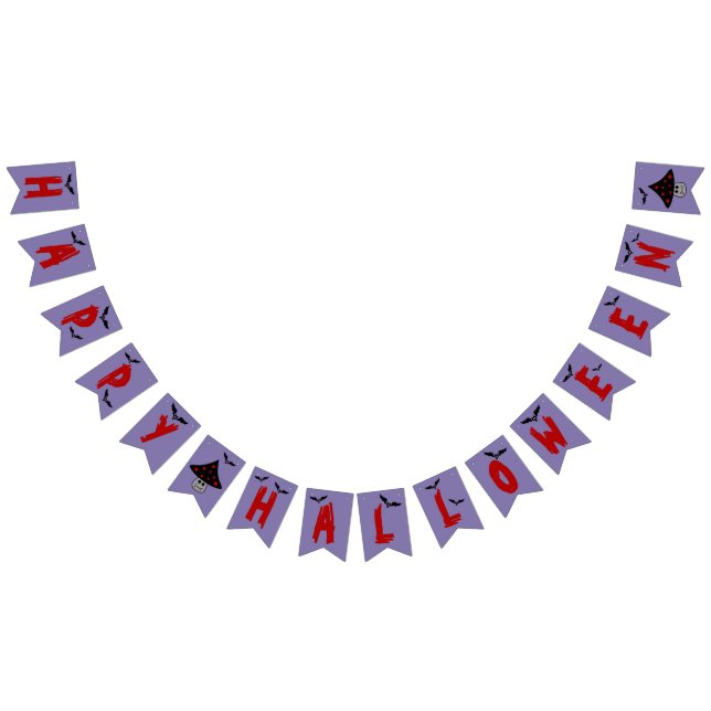 Mushroom Vampire Halloween Bunting Banner (All)