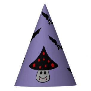 Mushroom Vampire Party Hat