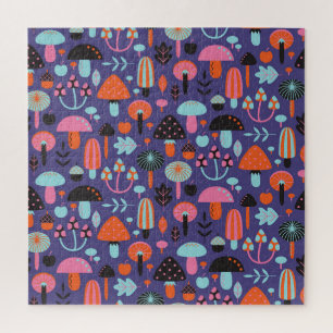 Mushroom Variety: Vintage Illustration Jigsaw Puzzle