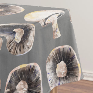 Mushroom Watercolor Tablecloth