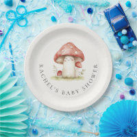 Mushroom Whimsical Gender Neutral Cute Baby Shower