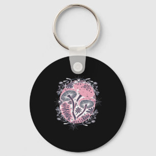 Mushroom Whimsigoth Art Design Classic Keychain