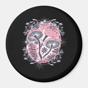 Mushroom Whimsigoth Art Design Classic Magnet