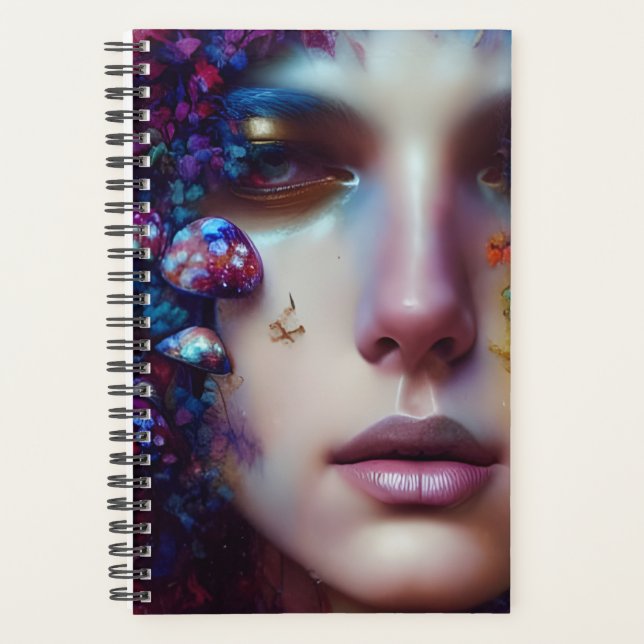 Mushroom Woman Fantasy Planner (Front)