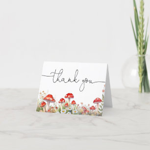 Mushroom Woodland Thank You Card