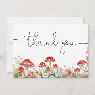 Mushroom Woodland Thank You Card