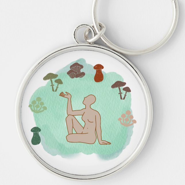 MUSHROOM WORLD KEYCHAIN (Front)