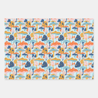Mushroom Wrapping Paper Sheet