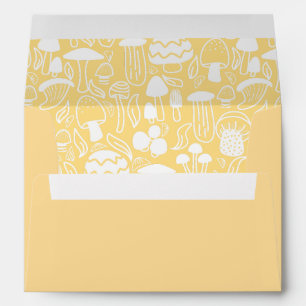 Mushroom Yellow White Envelope