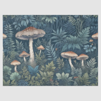 Mushrooms and Ferns Tissue Paper