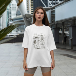 Mushrooms And Frogs T-Shirt