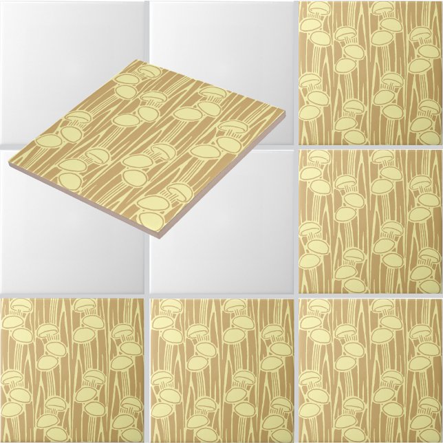 Mushrooms And Grass Pattern Tile (Creator Uploaded)