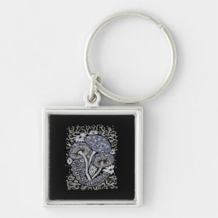 Mushrooms And Whimsigoth Keychain