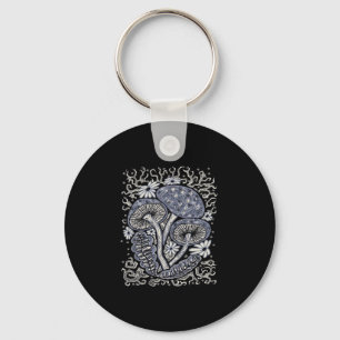Mushrooms And Whimsigoth Keychain
