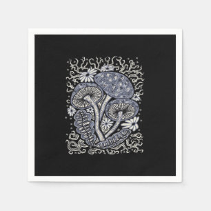 Mushrooms And Whimsigoth Napkin
