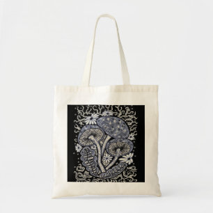 Mushrooms And Whimsigoth Tote Bag