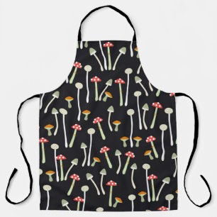 mushrooms,autumn,pattern apron