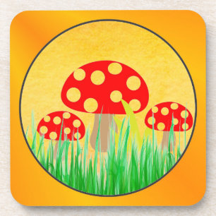 Mushrooms Drink Coaster