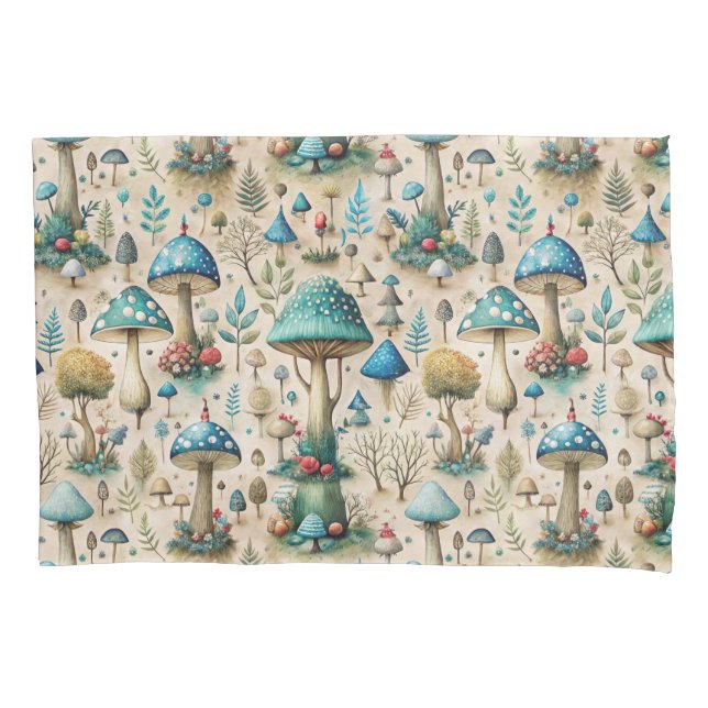 Mushrooms Fairyland Kids Pillowcase (Front)
