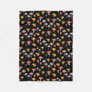 Mushrooms Fleece Blanket