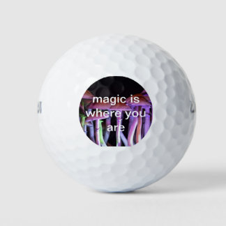 Mushrooms for the magic golf balls