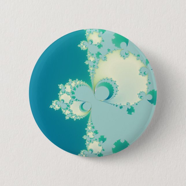 Mushrooms Fractal 2 Inch Round Button (Front)