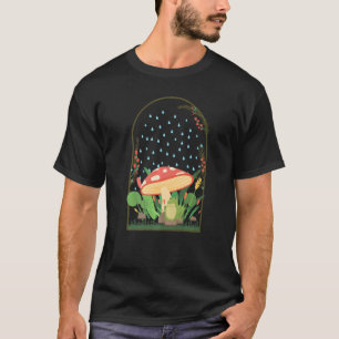 Mushrooms Frog Naturecore Forestcore T-Shirt