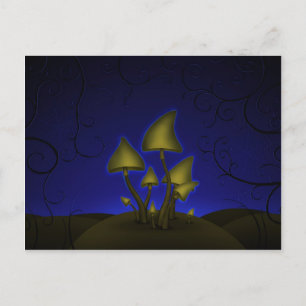 Mushrooms (Halloween Night) Postcard