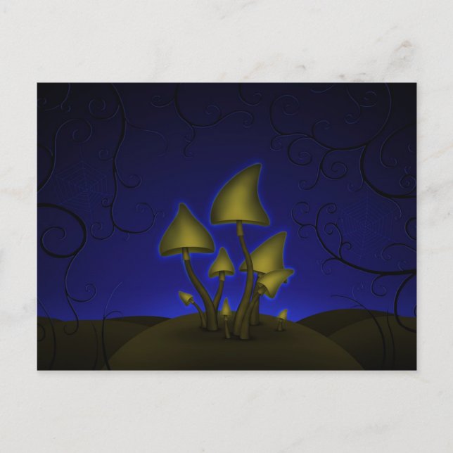Mushrooms (Halloween Night) Postcard (Front)