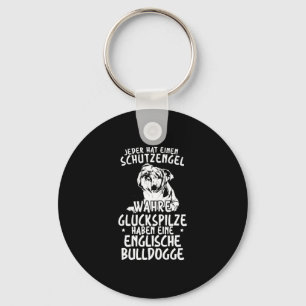 Mushrooms Have An English Bulldog  Keychain