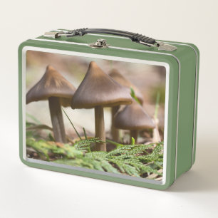 Mushrooms in the Forest  Metal Lunch Box