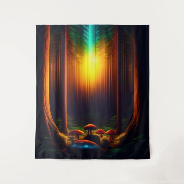 Mushrooms in the Forest Tapestry (Front)