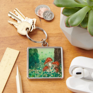Mushrooms Keychain