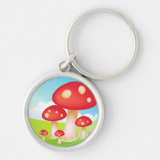 Mushrooms Keychain