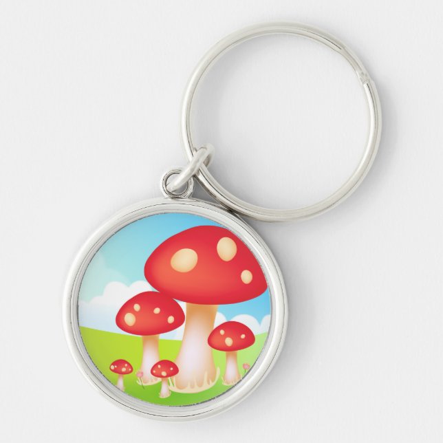 Mushrooms Keychain (Front)