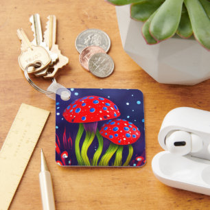 Mushrooms Keychain