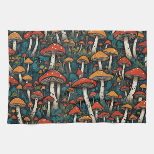 Mushrooms Kitchen Towel